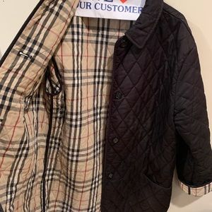 BURBERRY LIGH BRIT QUILTED JACKET BLACK- SIZE LARGE